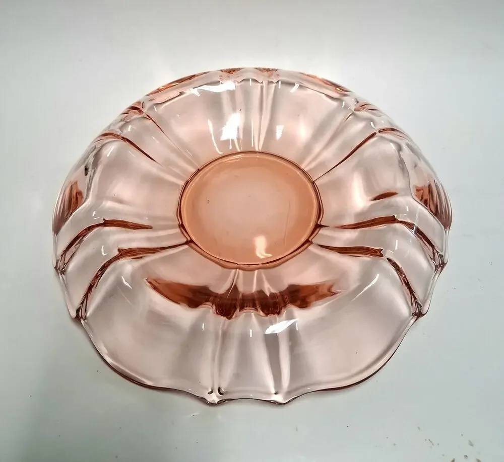Tiffin. Franciscan pink depression glass Console Bowl 1930s-40s